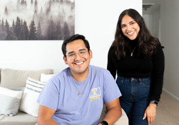 pelotonu students gemma and her brother rodolfo smiling